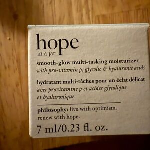 💙 4/$20 PHILOSOPHY Hope In A Jar Smooth Glow Multi Tasking Moisturizer